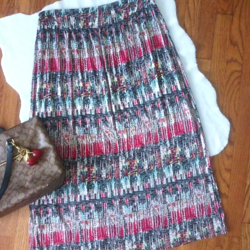 Cato • Women's Multicolor Patterned Stretch Maxi Skirt